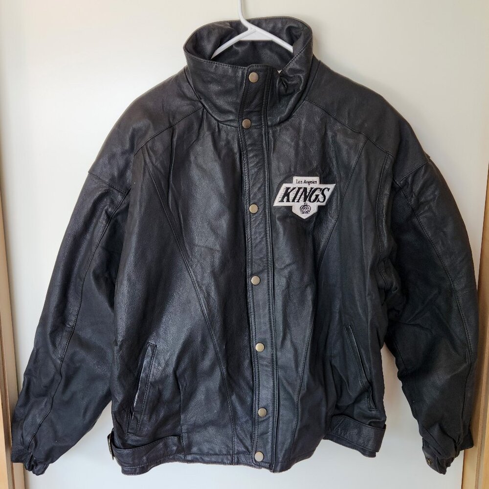 Los Angeles Kings NHL Vintage Leather Starter Jacket